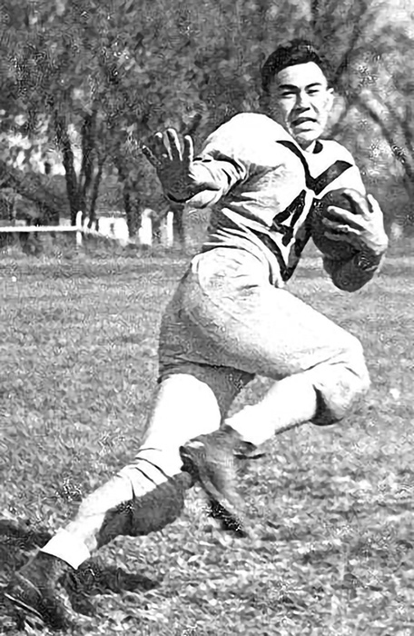 Sammie was a star running back for Ottawa University